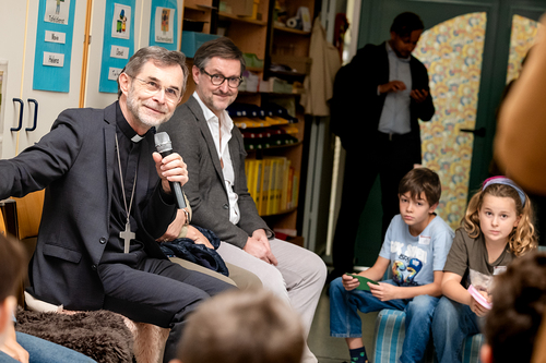 Schulbesuch Blaue Schule