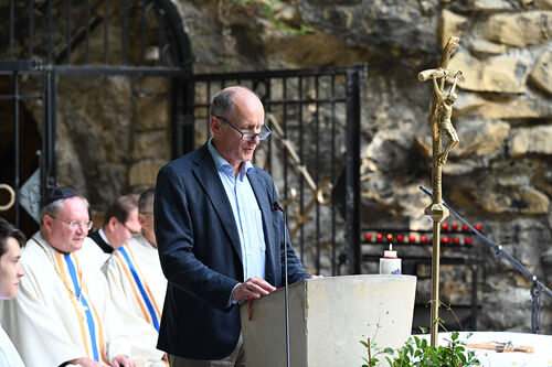 Wallfahrtsmesse in der Lourdesgrotte Maria Gugging